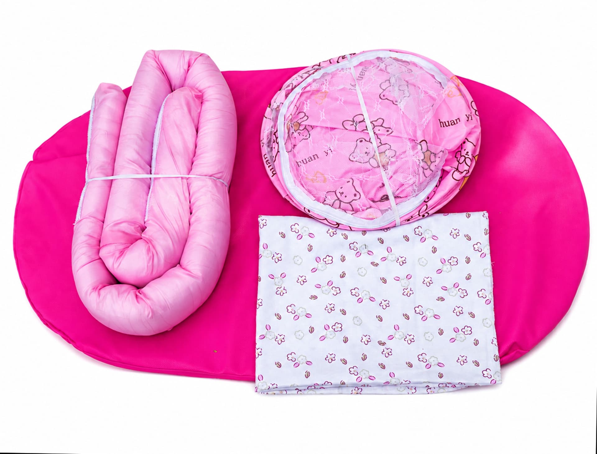 Che Nest Home Use Package: nest, waterproof mattress, cotton bedsheet and mosquito net